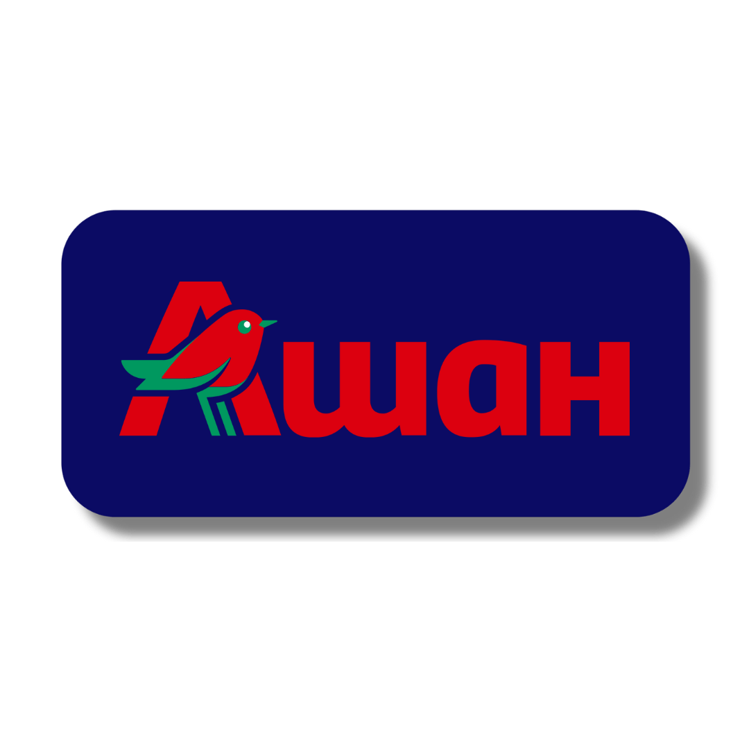 Логотип мережі магазинів Ашан